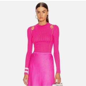 MAGGIE MARYLIN | Whole Lot OF Loving | Hot PiNk | Fitted Sweater | XS